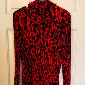 Jennifer Lopez - Size S - Cheetah Turtleneck Sweater